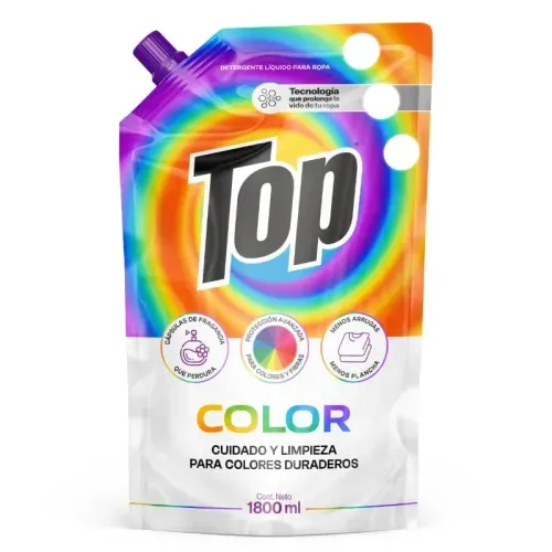 Detergente Top Ropa Color Líquido x 1800 ml
