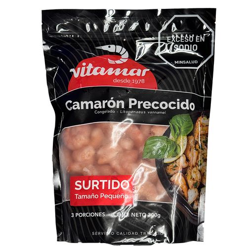 Camarón Precocido Pequeño Vitamar 300 g