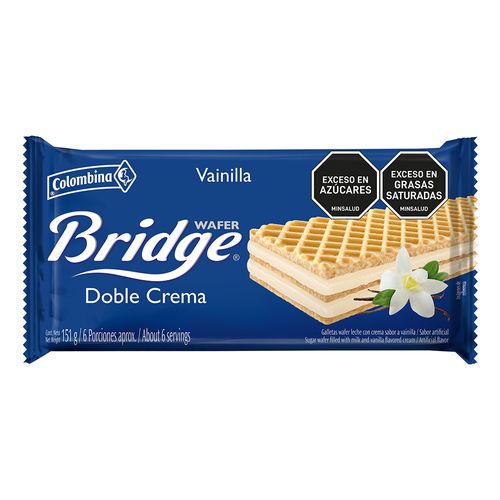 Galleta Bridge Paquete Vainilla-Leche