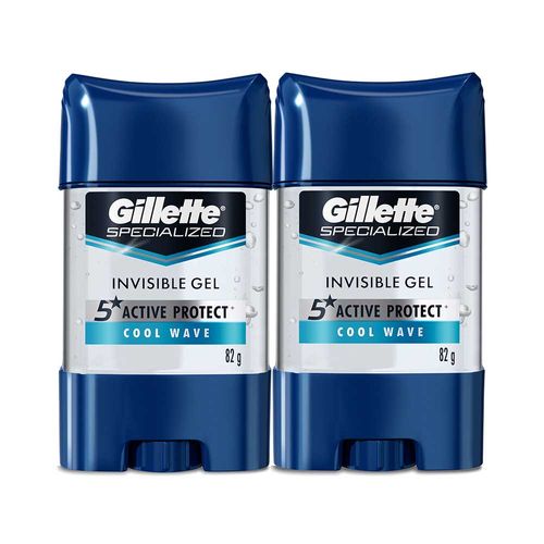 Desodorante Gillette Gel X 2 und  Cool Wave Pague 164 g