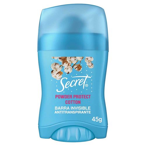 Desodorante Secret Barra Algodon x 45 g