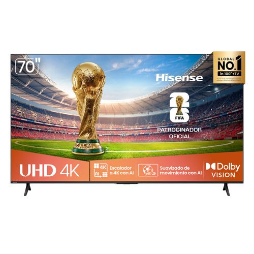 Televisor Hisense 70 Pulgadas LED UHD 4K Smart  70A6NV