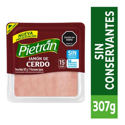 Jamón De Cerdo Pietrán Sin Conservantes  307 g