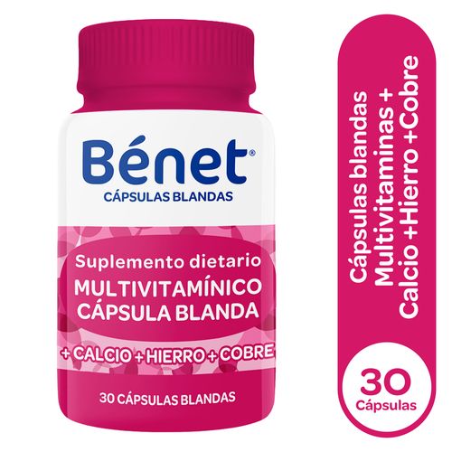 Cápsulas Benet Mujer Multivitamínico 30 und