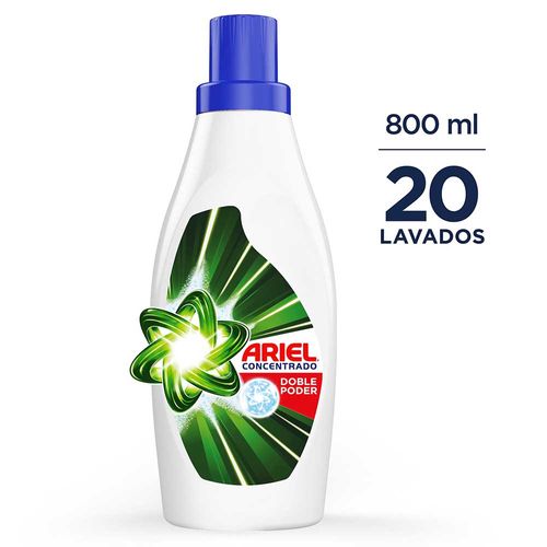 Detergente Ariel Líquido Doble Poder 800 ml