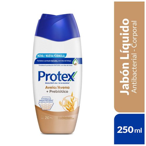 Jabón Líquido Corporal Protex Antibacterial Avena 250ml
