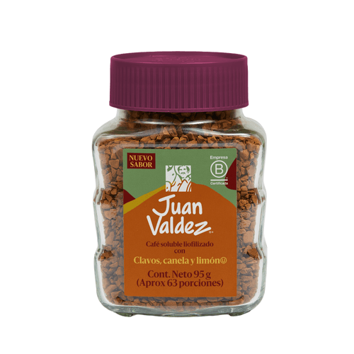 Café Juan Valdez Liofilizado Clavos Canela y Limón 95 g