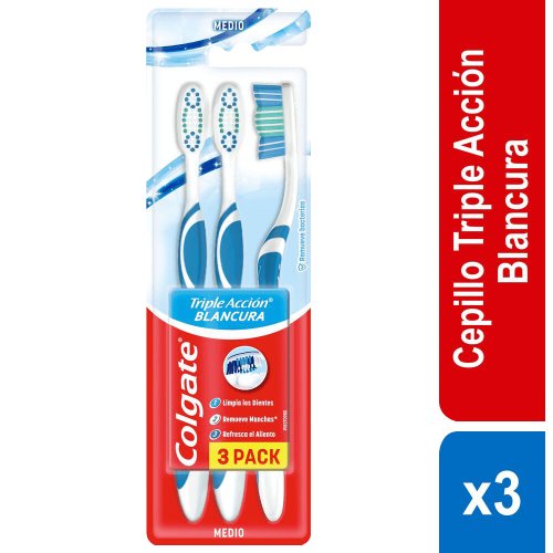 Cepillo de Dientes Medio Colgate Extrablancura x 3und