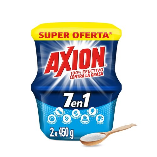 Lavaplatos Axion 7en1 Crema 2x450g