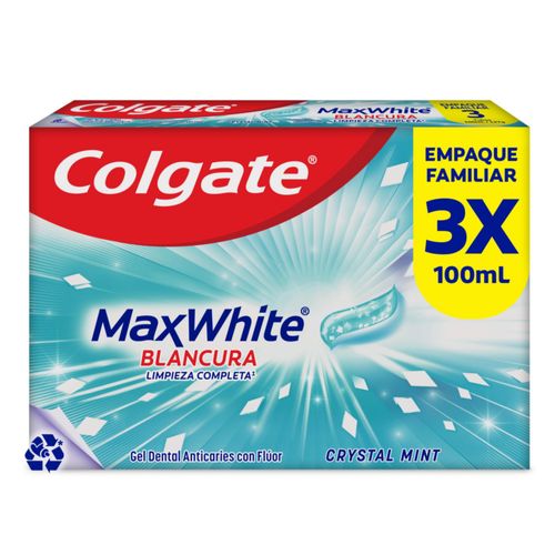 Crema Dental Colgate Max White Complete Clean 100ml x3und