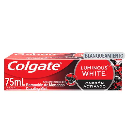 Crema Dental Blanqueadora Colgate Luminous White Carbon 75ml