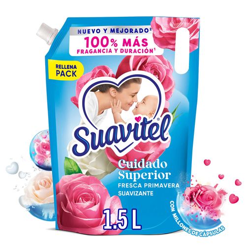 Suavizante Suavitel Cuidado Superior Fresca Primavera 1.5L