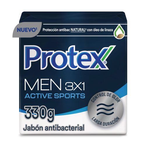 Jabón Antibacterial Protex Men Sport 110g x3