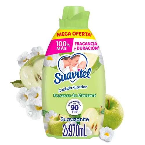 Suavizante Suavitel Frescura de Manzana 2x970ml