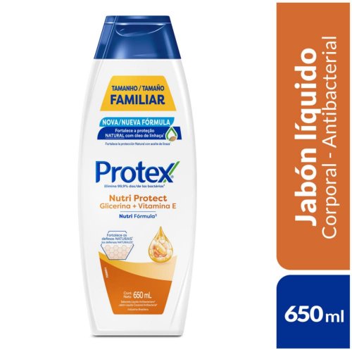 Jabón Liquido Corporal Protex Vitamina E 650ml