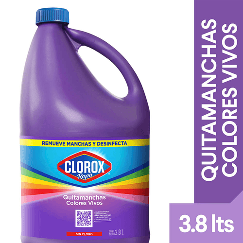 Clorox Ropa Quitamanchas Colores Vivos  3800 ml