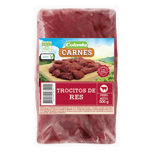 Trocitos De Res Colanta x 500 g