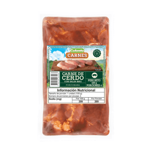 Carne De Cerdo Colanta Salsa BBQ x 400 g
