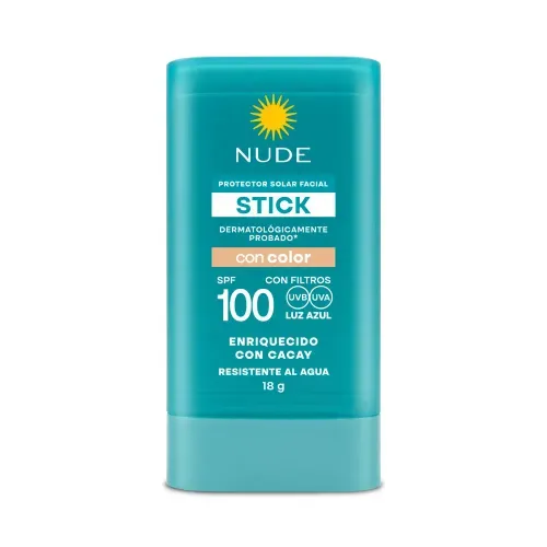 Protector Solar Nude Facial Stick Con Color Spf 100 x 18 g