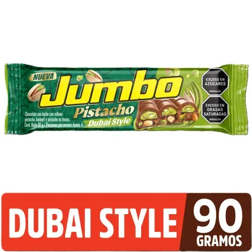 Chocolatina Jumbo Dubai Style Pistacho x 90 g