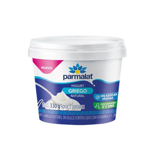 Yogurt Griego Parmalat Sin Azucar Natural x 330 g