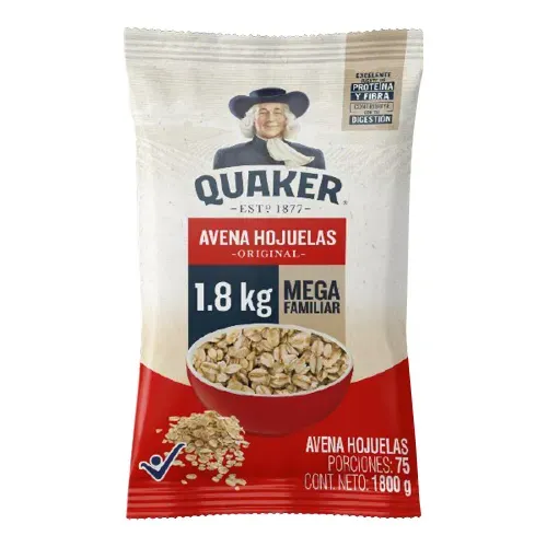 Avena Quaker Hojuelas Mega Familiar x 1800 g