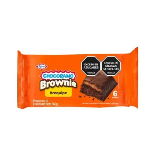 Brownie Chocoramo Arequipe 6 und x 60 g c/u