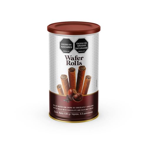 Barquillos Wafer Rolls Avellana x 135 g