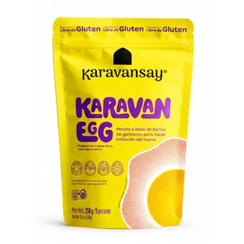 Mezcla Karavansay Egg Harina Garbanzo Imitacion Huevo x 250 g