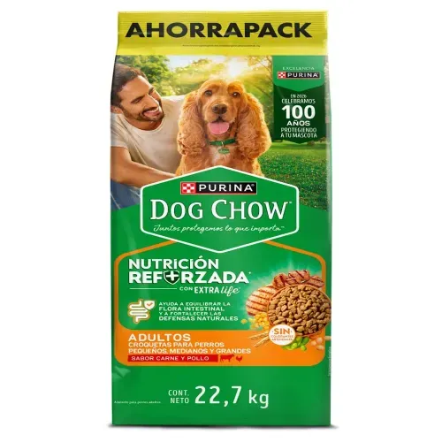 Dog Chow Adulto Todos Los Tamanos Nutricion Forzada x 22700 g