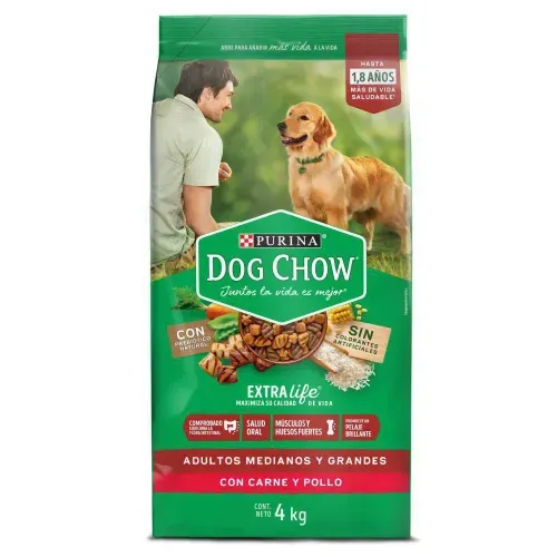 Dog Chow Adulto Todos Los Tamanos Nutricion Forzada x 4000 g