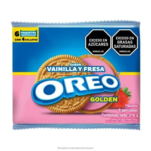 Galleta Oreo 6 und Vainilla Y Fresa x 216 g
