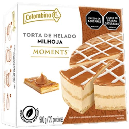 Torta De Helado Colombina Moments Milhoja x 900 g