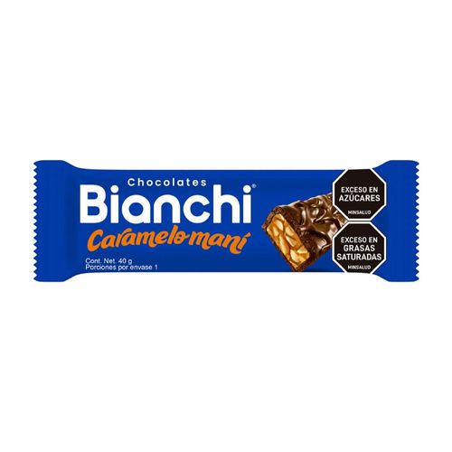 Barra De Chocolate Bianchi Mani Y Caramelo x 40 g