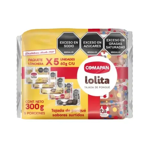 Tajada Comapan Lolita x 5 und 60 g c/u