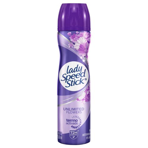 Desodorante Lady Speed Stick Aerosol Unlimited Flowers x 150 ml