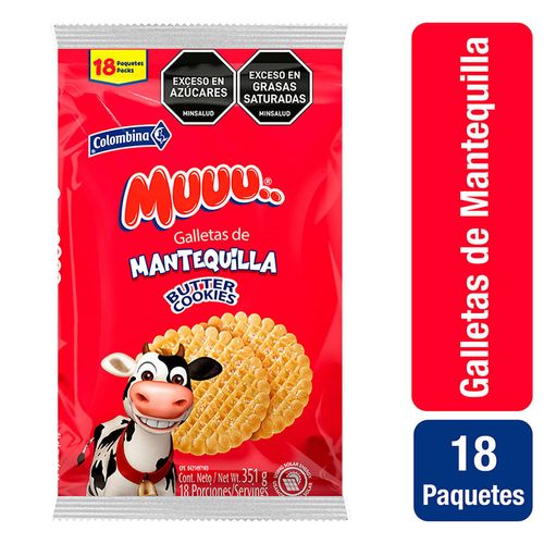 Galleta Muuu De Mantequilla 18 Paq x 19.5 g