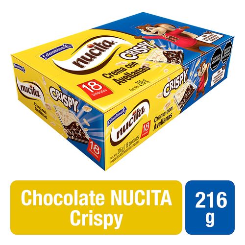 Nucita Crispy Crema Con Avellanas 18 und x 216 g