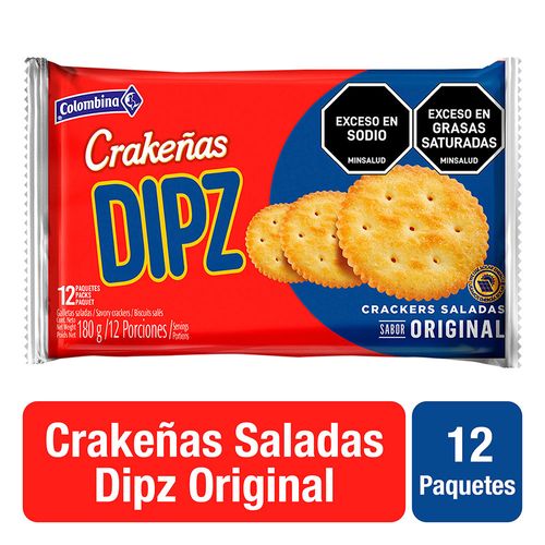 Galleta Crakenas Dipz Original x 180 g