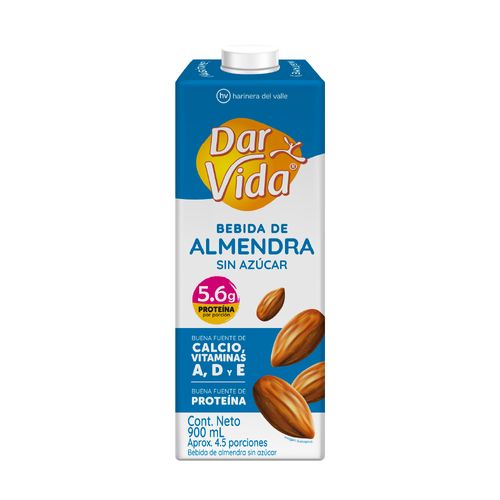 Bebida De Almendras Darvida Sin Azucar x 900 ml