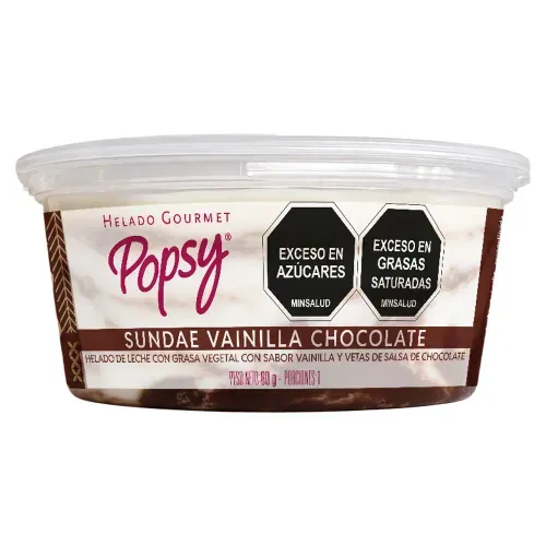 Helado Popsy Gourmet Vainilla Chocolate x 80 g