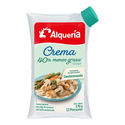 Crema De Leche Alqueria Deslactosada x 170 g