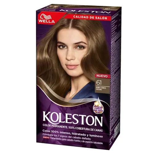 Tinte Kolleston Kit 61 Rubio Cenizo Oscuro