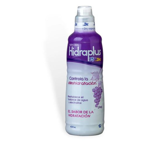 Suero Hidraplus Uva 75 meq x 400 ml