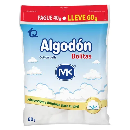 Algodon MK Pomos Pague 40 Lleve 60 g