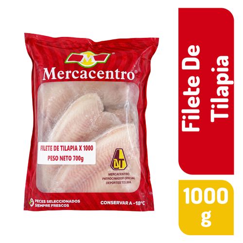 Filete De Tilapia Mercacentro x 1000 g
