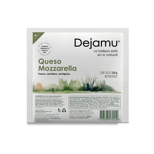 Queso Dejamu Mozarella 330 g
