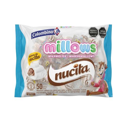 Millows Colombina Relleno Nucita x 300 g
