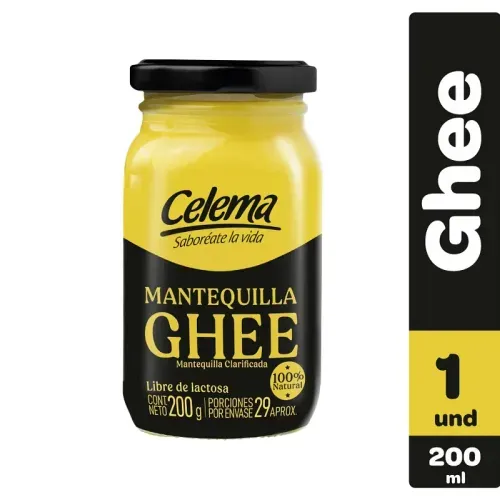 Mantequilla Ghee Celema Clarificada x 200 ml