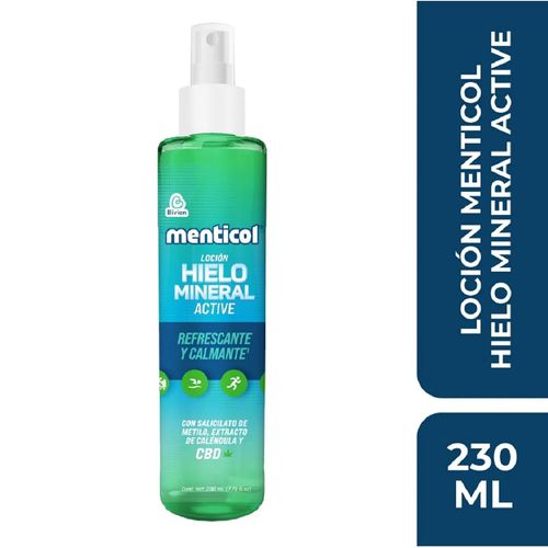 Locion Menticol Hielo Mineral x 230 ml